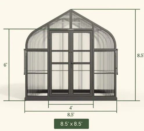 Compact greenhouse kit for small spaces, perfect for growing plants and herbs year-round