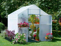 Space-saving greenhouse planter perfect for urban gardeners, providing a controlled environment for growth