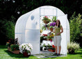 Solexx greenhouse designed for easy setup, with durable, weather-resistant panels for year-round use