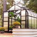 Vego greenhouse with ventilation system to maintain the ideal climate for plant growth